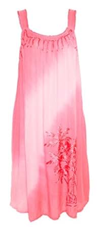 Raya Sun Embroidered Dress/Cover Up Diagonal Ombre. SM-3XL at Amazon