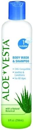 Convatec Shampoo and Body Wash Aloe Vesta 8 oz. Bottle Scented (#324609, Box of 12)