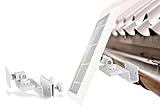 Wasserstein Gutter Mount Compatible with Ring, Arlo, Reolink Cams & Compatible Solar Panels (White)