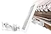 Wasserstein Gutter Mount for Solar Panel Compatible with Ring, Arlo, Blink, Reolink Cams (1 Pack, White) (Not Compatible with Ring Super Solar Panel)