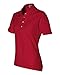 Jerzees Women's 4 Pearl Buttons Collar Polo Shirt, Small, True Red