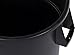 CFS 34104403 Round Waste Container, 44 gal, Black