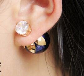 A&C Fashion and Charm Candy Earring for Women. Lovely Rhinestone Ear Drop for Girl.(Blue)