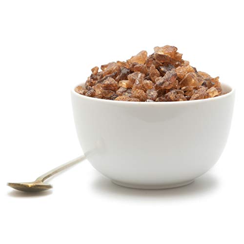 Tea Forte Amber Rock Sugar for Tea and Coffee, Pure Cane Sugar Crystals