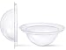 12 Set-Tennis-Ball-Size Bath Bomb Molds - 2.75 Inch in Diameter Clear Plastic 12-Piece Top-Part & 12-Piece Bottom-Part