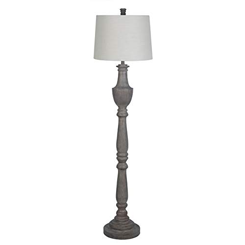 Lamps Per Se 70 Inch Grey Wood Floor Lamp Modern Contemporary Nautical