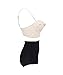 Vintage High Waist Floral Women's Bikini Set Strappy Push Up-X030-BgTBKB3, Black/Beige L
