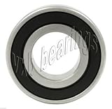 VXB Brand 6203DU Metric Radial Deep Groove Sealed Ball Bearing 17x40x12 ID Bore Inner Diameter 17mm x OD Outer Diameter 40mm x 12mm Width