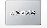 Mario Nintendo Characters Macbook Vinyl Sticker Laptop Skin