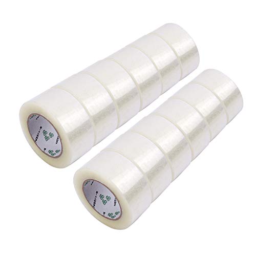 [ 12 Rolls 110 Yards Per Roll 2 inches Wide ] Heavy Duty Packaging Tape, Clear Packing Tape Designed for Shipping, Moving Boxes, Commercial Grade 2.7mil Thickness, 12 Rolls = 1320 Total Yards (12) - Thumbnail 6