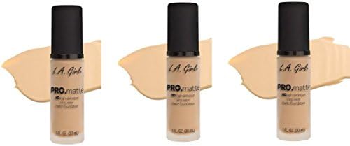 [ TRENDING PACK OF 3] L.A. GIRL Pro.Matte Foundation Long-Wearing #GLM671 IVORY