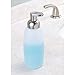 mDesign Refillable Glass Foaming Hand Soap Dispenser - Foam Soap Pump Bottle Container for Bathroom Counter Top - Foam Soap Dispenser - Malloy Collection - 2 Pack - Clear/Frost/Brushed Chrome