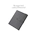 Trifold Portfolio with Secret Zipper Pouch for Tablet PC or iPad or Kindle, Document Organizer Including Letter Sized Writing Pad, Padfolio with Neat Strap Closure Classic Design Gray Color