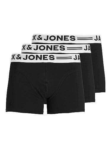 Homme Sense Trunks 3-pack Boxer, Noir, L EU
