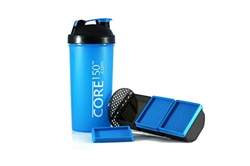 Core150® attitude shaker - blue - 35oz protein shaker …
