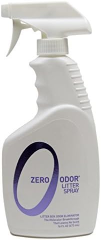 Zero Odor Litter Box Odor Eliminator, Trigger Spray, 16 ounces by Zero Odor