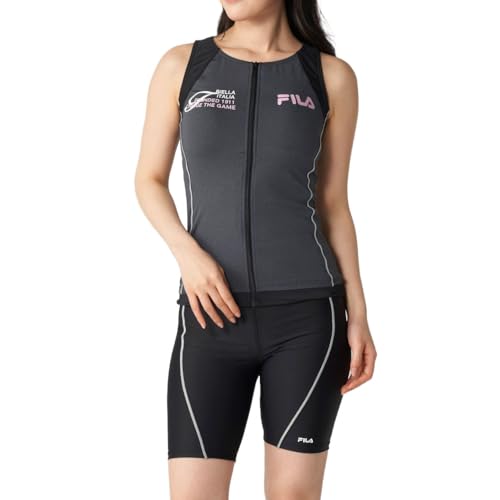 [FILA] フルジップタンキニセット 杢カラー 316601N MBK15L