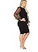 SheIn Women's Plus Size Elegant Mesh Contrast Pearl Beading Sleeve Stretchy Bodycon Pencil Dress