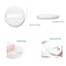 10 Pcs Powder Puff for Powder Foundation Body Powder and Loose Powder, 3.15 Inch Soft Cotton Smooth Apply Facial and Body Powder Puff with Ribbon Band Handle - White