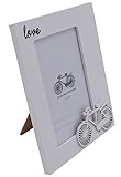 White frame, contracted desktop picture frames, bedside table decorations (bicycle)