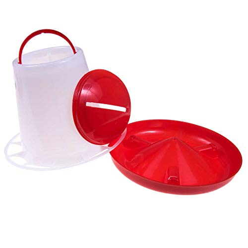 SIDCO Geflügel Futterautomat 1 x Futterspender Hühner Wachteln Enten Futterverteiler – Bild 5