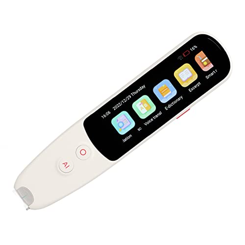 Real Time Book Reader Scanning Pen, 134 Languages WiFi Portable Language Translator Pen with HD Screen, High Accuracy, Real Time Full Display, Support Offline Scanning