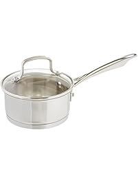 Cuisinart 8919-14 Professional Stainless Saucepan with Cover, 1-Quart