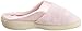 Isotoner Women's Microterry PillowStep Satin Cuff Clog Slippers, Peony, 6.5-7 B(M) US