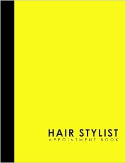 Hair Stylist Appointment Book 4 Columns Appointment Log