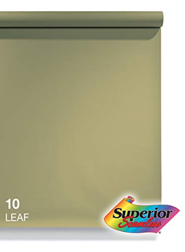 Superior Seamless Photography Background Paper, 10 Leaf (53 inches Wide x 36 feet Long)