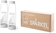 Spärkel Bottle 2-Pack - 2x 750ml (25.4oz.) - Always have a bubbly drink ready - Use with Spärkel Beverage Syst