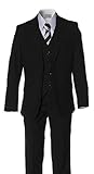 Boys Slim Fit Black Suit in Toddlers to Boys Sizing