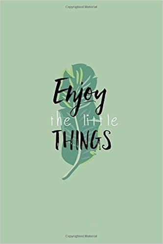 Amazon Com Enjoy The Little Things Green Leaf Journal Notebook Blank Lined Ruled 6x9 120 Pages 9798648828803 Leaf Green Books