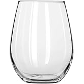 AMZ Empire Modern Stemless Wine Drinking Glasses 11.75 oz/Set of 6 With Coasters and Pourer