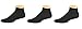 Sierra Socks Men's No Show Seamless Toe Socks 3 Pair Pack (Fits Shoe Size 6-12.5 Socks Size 10-13, Black)