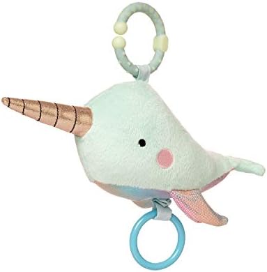 Manhattan Toy Under The Sea Narwhal Baby Teether & Travel Pull Toy
