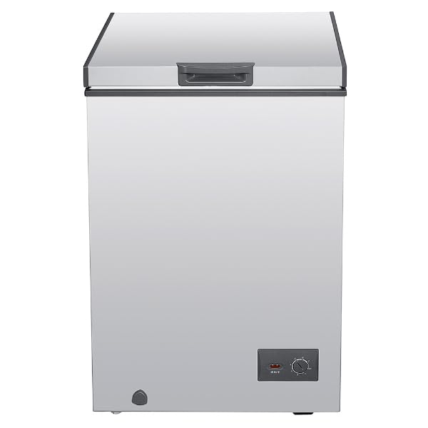 MAXZEN 冷凍庫 家庭用 100L 上開き 小型 静音 大容量 省エネ ひとり暮らし 一人 暮らし 温度調整 冷凍ストック まとめ買い 冷凍食品 節電 グレー JF100HM01GR マクスゼン商品画像