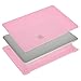 MOSISO Plastic Hard Case & Keyboard Cover Compatible with MacBook Air 13 inch with Touch ID, Pure Pink