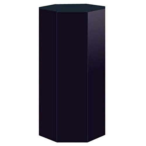 Skrootz Octagonal Aquarium Stand Black Acrylic Great for Fishes Hexagon Shape &