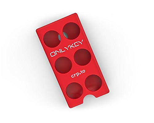 CryptoTrust Onlykey Silicone Case Red Resistance Red