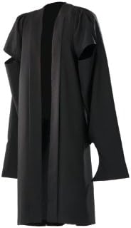Manufaktur Men Master Gown "Oxford" MERINO CASHMERE SILK Size 51 Black