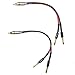 CESS-024-6i Banana Plugs to RCA Cable 6-inch, Phono Banana Speaker Cable, 2 Pack