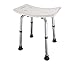 Ez2care Adjustable Lightweight Shower Bench, White primary