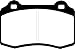 EBC Brakes Redstuff 3000 Series Sport Brake Pad Set DP31140C to Fit MG,ASTON MARTIN,FERRARI,FORD (AUSTRALIA AND NEW ZEALAND) TVE,FORD (AUSTRALIA AND NEW ZEALAND) FPV,CADILLAC,HYUNDAI,JAGUAR,LOTUS,DAIMLER,VOLVO,QVALE
