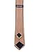 Blacksmith Slim Gold Satin Tie for Men - Skinny Gold Tie for Men - Thin Gold Tie for Men, Rose Gold