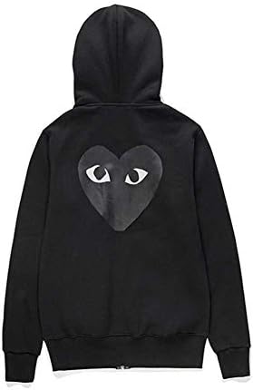 Dlayoo Comme des Garcons_CDG Play Winter Behind Black Heart Men Couple Jacket Hoodie