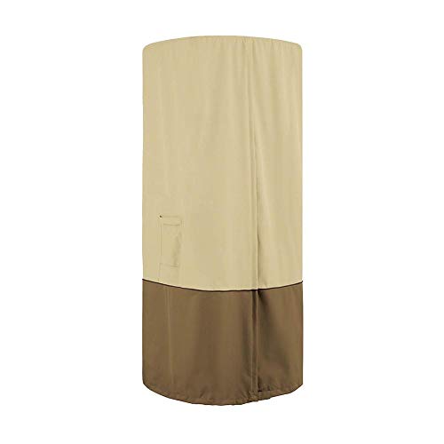 blue--net Patio Heater Cover Waterproof, Outdoor Standup Patio Heater Covers with Zipper, Heavy Duty Oxford Dustproof Furniture Protector (Round Square 8181221cm)