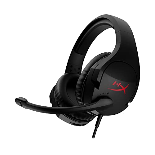 HyperX Cloud Stinger Gaming-Headset mit Kabel, DTS Headphone, Spatial Audio, 53-mm-Treiber, Memory Foam, 7.1 Surround-Sound, Flip-to-Mute-Mikrofon, US