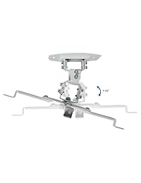 Brazos extensible para montura de proyector de techo extensible, ajustable y universal, de VIVO, Blanco