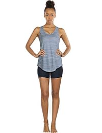 icyzone - Camiseta de tirantes para mujer - Camiseta de yoga atlética, camiseta de tirantes para correr, camiseta de gimnasia